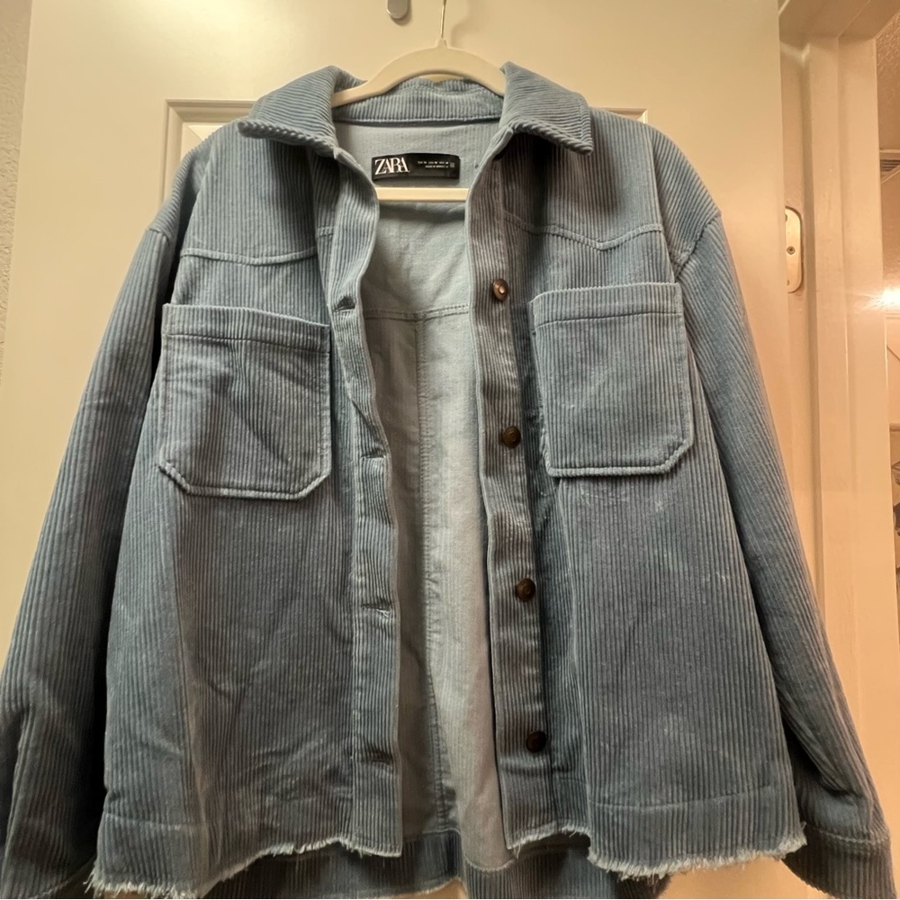 Zara Blue Corduroy Jacket